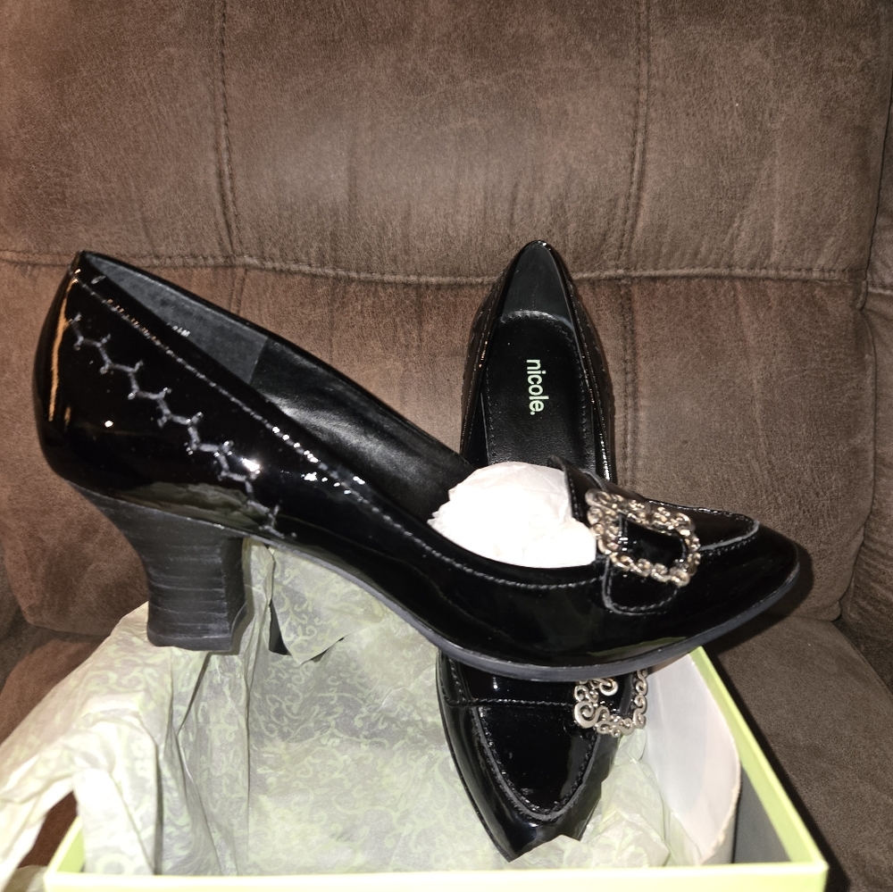 Nicole Ivie 9.5M Black Patent